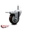 Service Caster 3.5'' Maroon Poly Wheel Swivel 7/16'' Stem Caster with Total Lock Brake SCC-GRTTL20S3514-PPUB-MRN-716138 - alternate 2